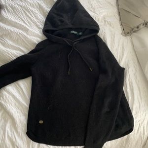 RAPLH LAUREN KNIT HOODIE